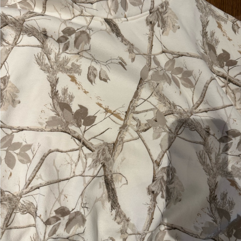 Abercrombie & Fitch Sunday Hoodie in cream camo